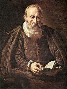 BASSETTI, Marcantonio Portrait of an Old Man with Book g oil